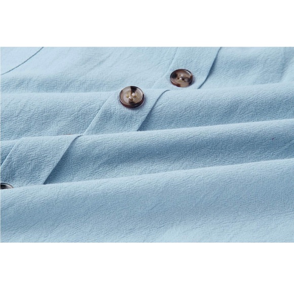 Baby Blue Dress — Size Large - Picture 4 of 4